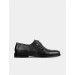 حذاء رسمي رجالي جلد طبيعي أسود