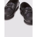 Genuine Leather Black Lace Detailed Men's Casual Shoes