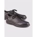 Genuine Leather Black Lace-Up Men's Casual Shoes