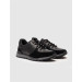 Genuine Leather Black Lace-Up Men's Sports Shoes