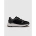 Genuine Leather Black Laced Eva Sole Women's Sports Shoes