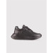 Genuine Leather Black Lace-Up Women's Sneaker Sports Shoes