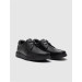 Genuine Leather Black Lace-Up Loafers Men's Casual Shoes