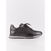 Genuine Leather Black Lace-Up Summer Men's Sports Shoes