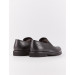 Genuine Leather Black Men's Shearling Casual Shoes