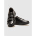 Genuine Leather Black Men's Sports Shoes