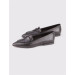 Genuine Leather Black Women's Flat Shoes