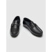 حذاء رجالي رسمي جلد طبيعي أسود كلاسيكي
