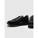 Genuine Leather Black Suede Lace-Up Men's Sports Shoes