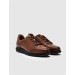 Genuine Leather Tobacco Lace-Up Men's Casual Shoes