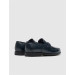 Navy Blue Men's Shoes With Genuine Leather Buckle Accessories