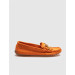 Genuine Leather Orange Suede Women's Casual Shoes