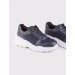 Women's Genuine Leather Navy Blue Sneaker Lace-Up Sports Shoes