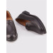 Women's Genuine Leather Black Loafer Shoes