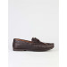 Brown Lace Detailed Men's Loafer Shoes