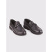 Rubber Sole Genuine Leather Black Suede Men's Casual Shoes