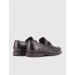 Rubber Sole Genuine Leather Black Suede Men's Casual Shoes