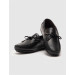 Rubber Sole Leather Lining Genuine Leather Black Men's Loafer