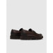 Shearling Genuine Leather Brown Men's Casual Shoes