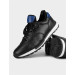 Blue Ankle Detailed Genuine Leather Black Lace-Up Men's Sneakers