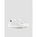 Leather Lining Genuine Leather White Lace-Up Men's Sports Shoes