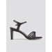 Black Women's Thick Heeled Shoes