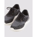 Knitwear Gray Lace-Up Casual Men's Sneakers