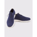 Knitwear Navy Blue Lace-Up Men's Classic Casual Shoes