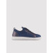 Knitwear Navy Blue Lace-Up Men's Sneaker Casual Shoes