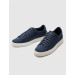 Knitwear Navy Blue Lace-Up Men's Sports Shoes