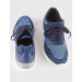Knitwear Blue Lace-Up Men's Sneakers