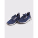 Knitwear Knitted Navy Blue Lace-Up Men's Sneakers