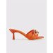 Orange Women's Heeled Slippers