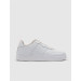 Vegan Leather White Lace-Up Men's Sneakers
