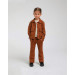 01-05 Years Old Baby Girl Brown Color Jacket Trousers Set