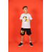 03-08 Years Old Boy Yellow-White Shorts Set