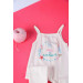 03-24 Months Baby Girl Pink Strap Long Jumpsuit