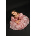 04-08 Age Girl Balloon Sleeve Powder Evening Dress