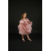 04-08 Age Girl Balloon Sleeve Powder Evening Dress