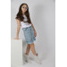 04-12 Years Girl Child Free Dreamcatcher Jeans Skirt Set