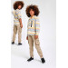 04 - 14 Years Boys Mink Cargo Pocket Trousers