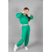 04-14 Age Girl Green Waisted Suit