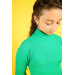 05-14 Years Old Camisole Turtleneck Girl Green Sweat