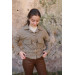 05-14 Years Old Girl Green Color Plaid Jacket