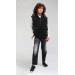 07-14 Years Old Boy Black Color Hooded Vest