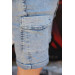 08-14 Years Old Girl's Elastic Waist Denim Shorts