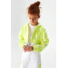 08-14 Years Girl Pearl Yellow Neon Raincoat