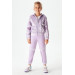 08-14 Years Girl Lilac Shiny Raincoat