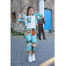 08-14 Years Old Girl Blue Storm Triple Suit
