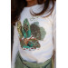 08-14 Years Girl Forest Theme Ecru Long Sleeve Body